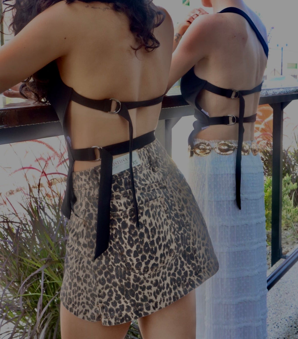 Moxie Leopard Mini Skirt