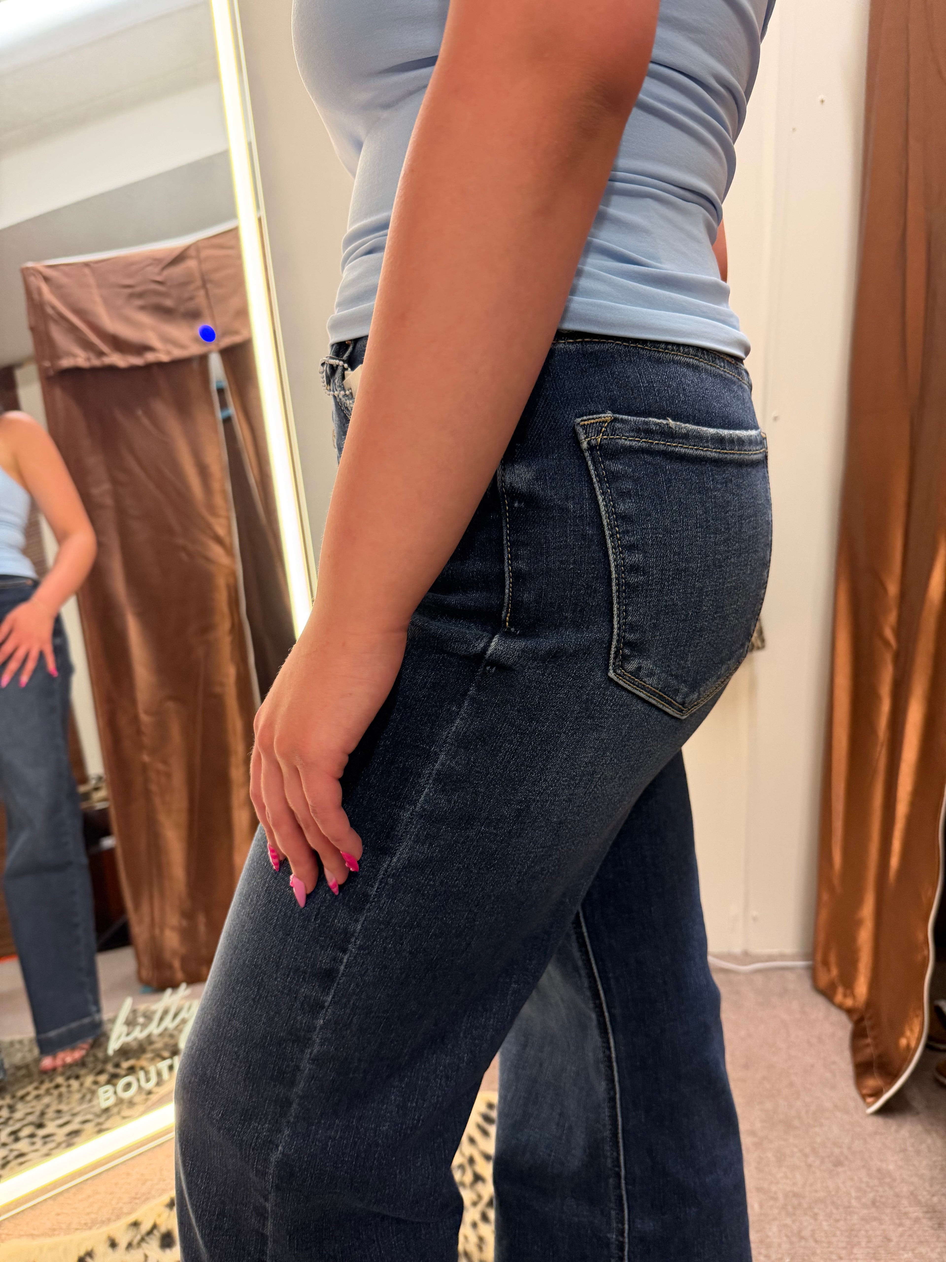 Megan High Rise Wide Leg Jeans