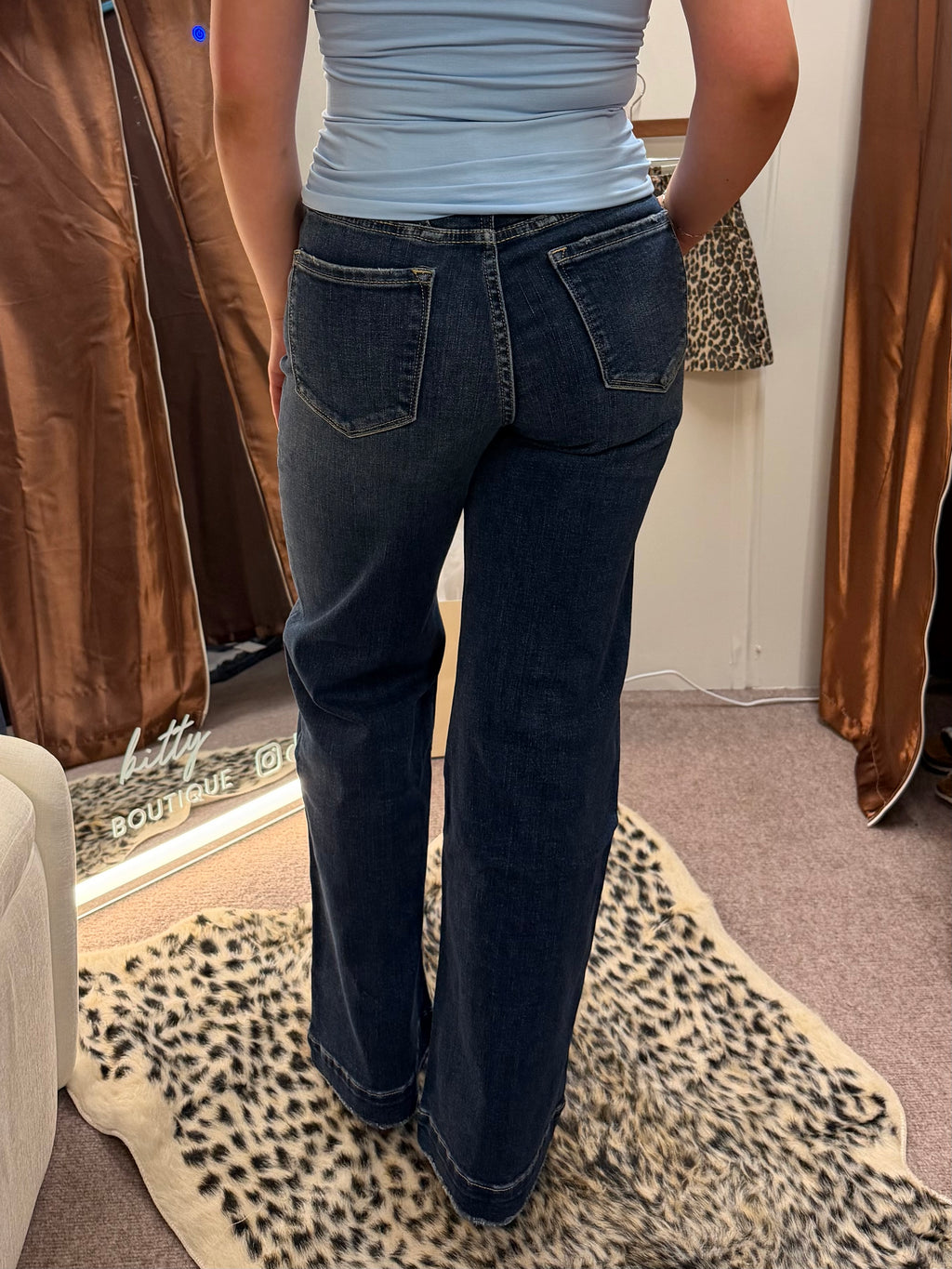 Megan High Rise Wide Leg Jeans
